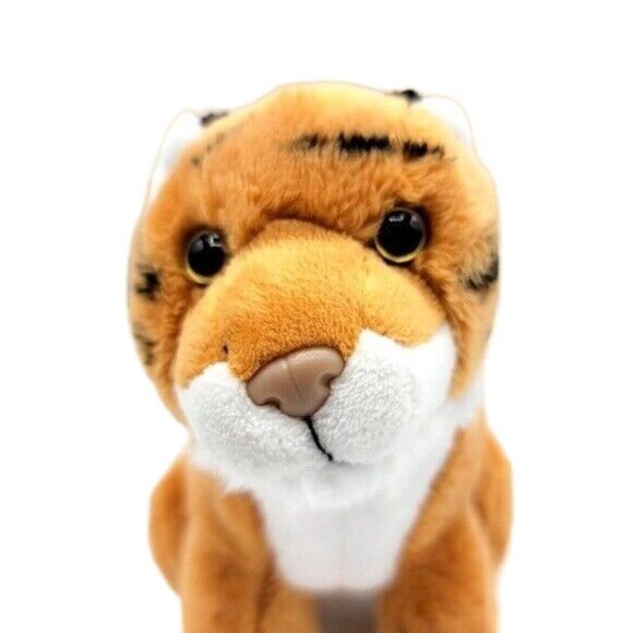 Wild Republic Realistic Tiger Cub Plush Orange Black 7" Sitting 2019 Roars SOUND - Picture 3 of 10